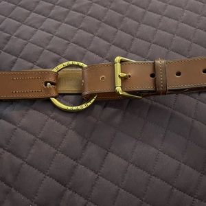 Ralph Lauren Cognac Leather Belt, XL